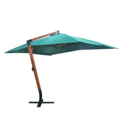 Tuin & Gazon*vidaXL Zweefparasol Melia 300x400 cm Groen