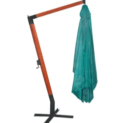 Tuin & Gazon*vidaXL Zweefparasol Melia 300x400 cm Groen