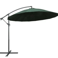 Tuin & Gazon*vidaXL Zweefparasol met aluminium paal 3 m Groen