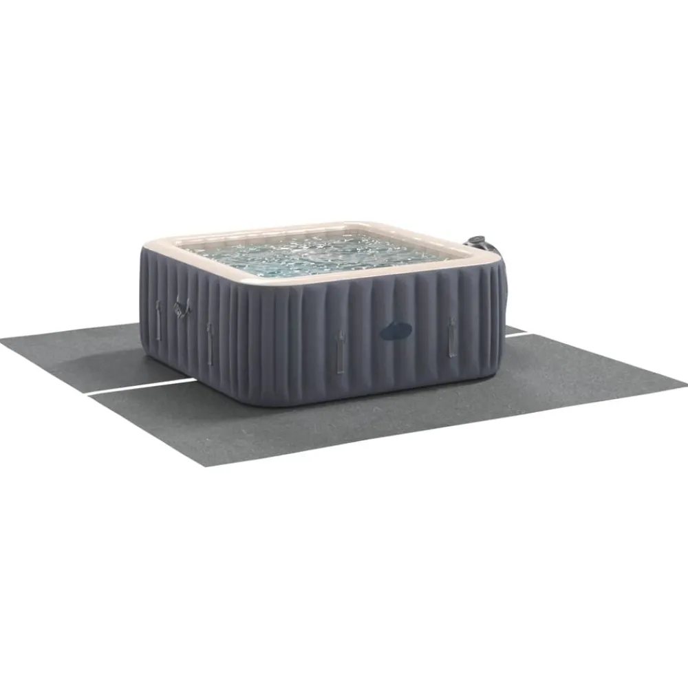 Zwembaden & Spa'S*vidaXL Zwembad Grondzeil 274 x 274 x 0,1 cm Lichtgrijs