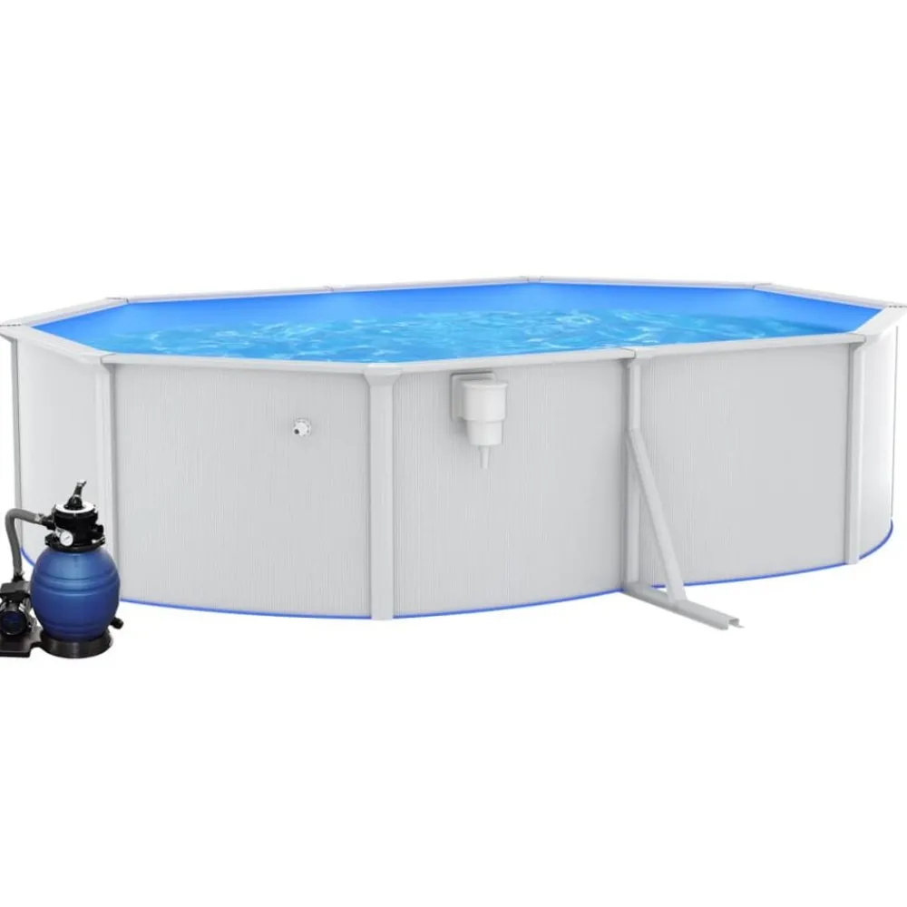 Zwembad met zandfilterpomp 490x360x120 cm>vidaXL Online