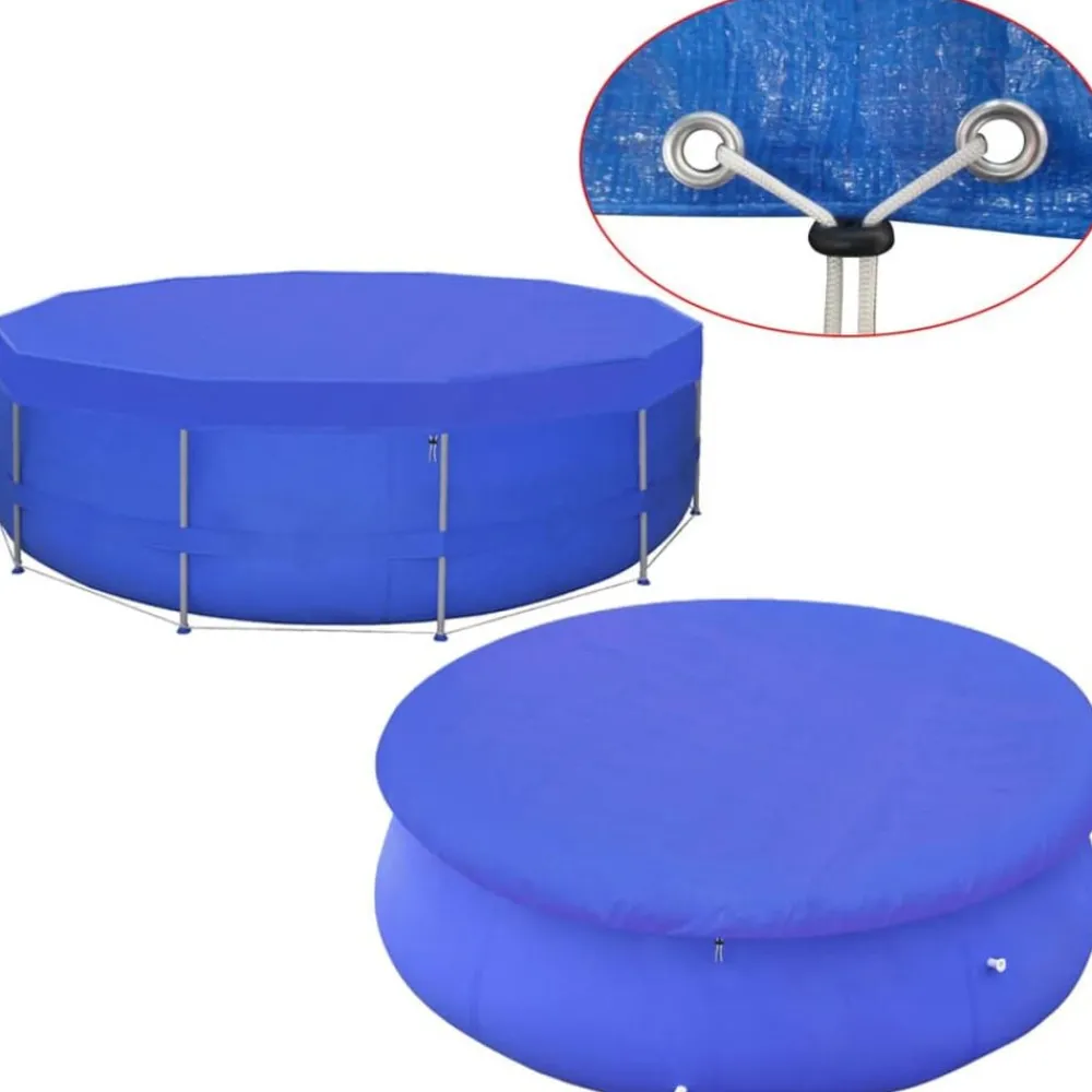 Zwembaden & Spa'S*vidaXL Zwembadafdekking PE rond 460 cm 90 g/m²