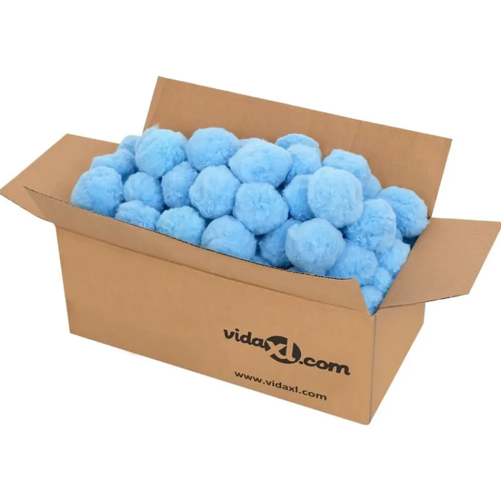 Zwembaden & Spa'S*vidaXL Zwembadfilterbolletjes antibacterieel 1400 g polyetheen Blauw