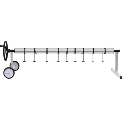 Zwembaden & Spa'S*vidaXL Zwembadhoesroller met roestvrijstalen frame