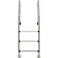 Zwembadladder met 3 sporten 120 cm roestvrij staal 304>vidaXL New