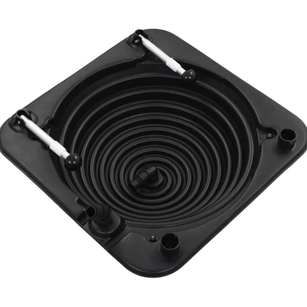 Zwembadverwarming solar 75x75x36 cm HDPE aluminium>vidaXL Outlet