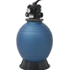 Zwembadzandfilter met 6-positie ventiel 460 mm blauw>vidaXL Outlet
