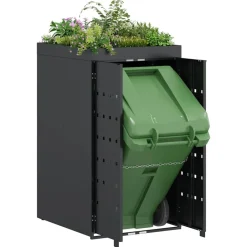 Zwenkwagen Opslag met Plantenbakdak voor Enkel 240L Bak><noscript><img width=