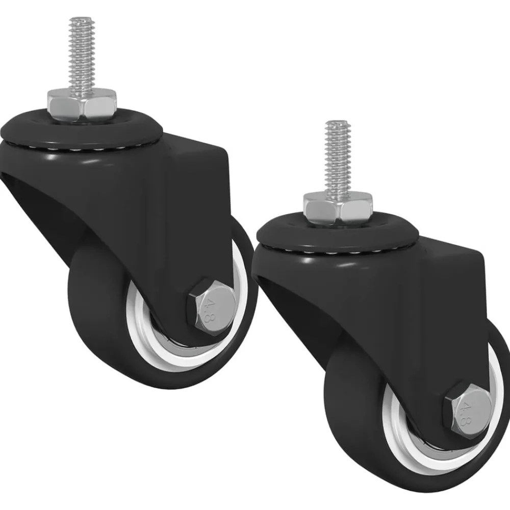Zwenkwiel 2 pcs Zwart 40,4 x 40,4 x 19,7 mm IJs en nylon>vidaXL Hot