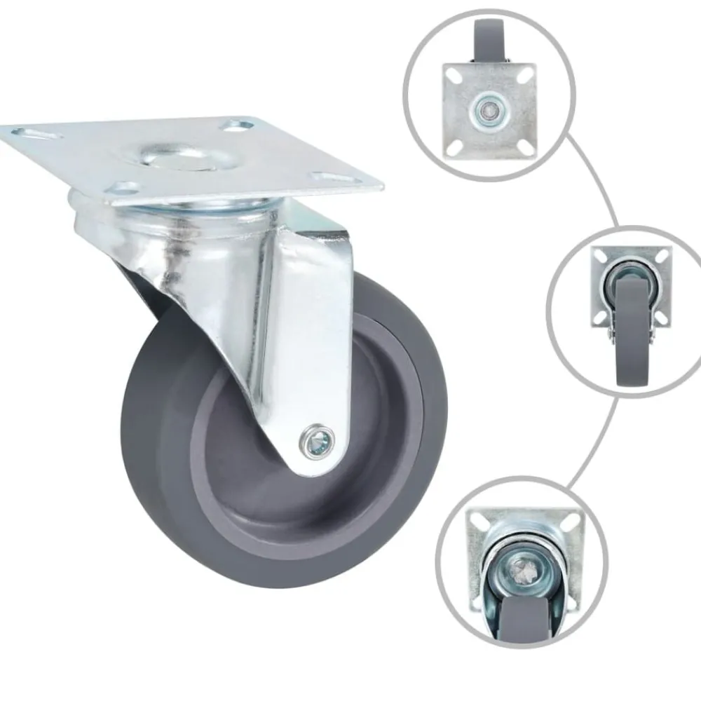 Materiaalbehandeling*vidaXL Zwenkwielen 4 st 75 mm
