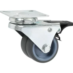 Zwenkwielen dubbel met dubbele remmen 4 st 50 mm><noscript><img width=
