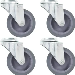 Zwenkwielen met boutgaten 4 st 75 mm>vidaXL Online