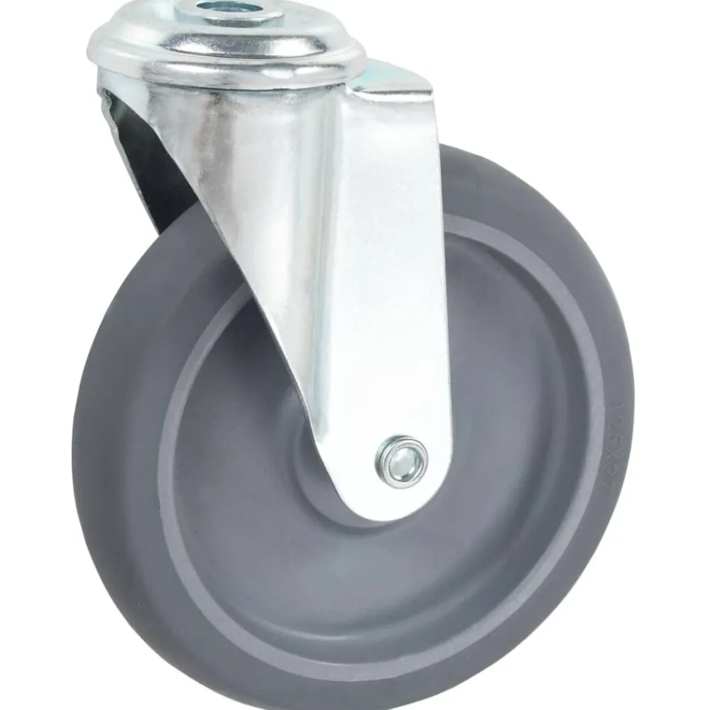 Materiaalbehandeling*vidaXL Zwenkwielen met boutgaten 4 st 125 mm