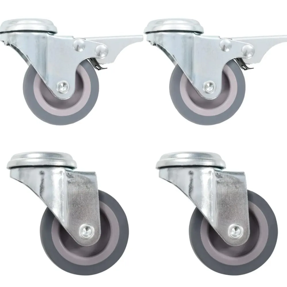 Zwenkwielen met boutgaten 4 st 50 mm>vidaXL Discount