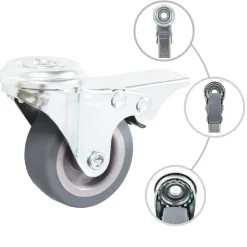 Zwenkwielen met boutgaten 4 st 50 mm>vidaXL Discount