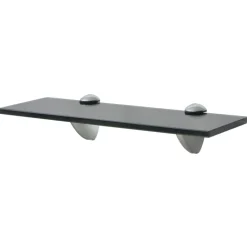Boekenkasten & Wandplanken*vidaXL Zwevend schap 30x10 cm 8 mm glas Zwart