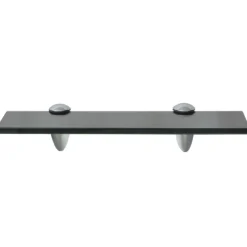 Boekenkasten & Wandplanken*vidaXL Zwevend schap 30x10 cm 8 mm glas Zwart