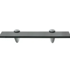 Boekenkasten & Wandplanken*vidaXL Zwevend schap 30x20 cm 8 mm glas Zwart