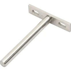 Bouwbeslag*vidaXL Zwevende plankdragers 12st onzichtbaar Ø10x100 mm koolstofstaal