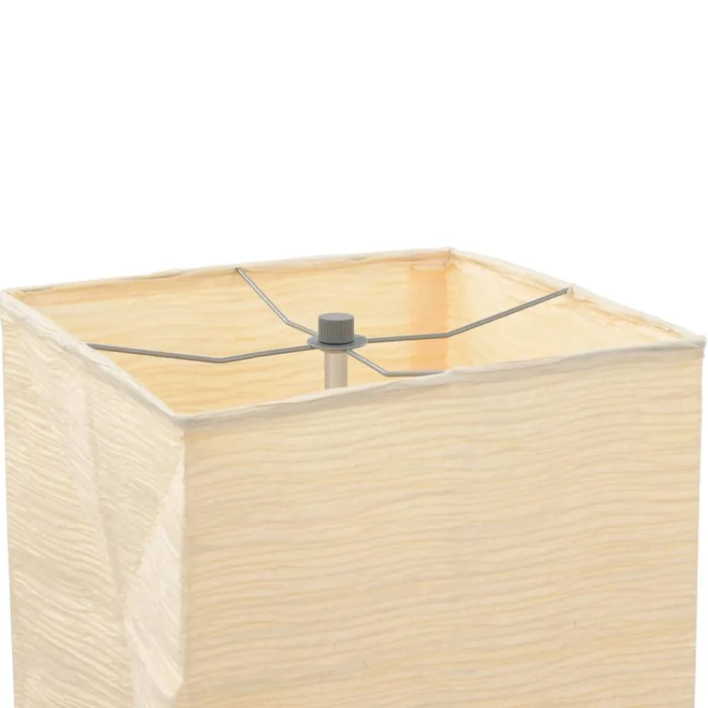 Verlichting*vidaXL Vloerlamp met papieren lampenkap 135 cm